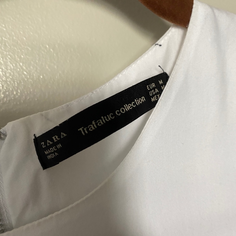 Zara white ruffle dress - Picture 3 of 6